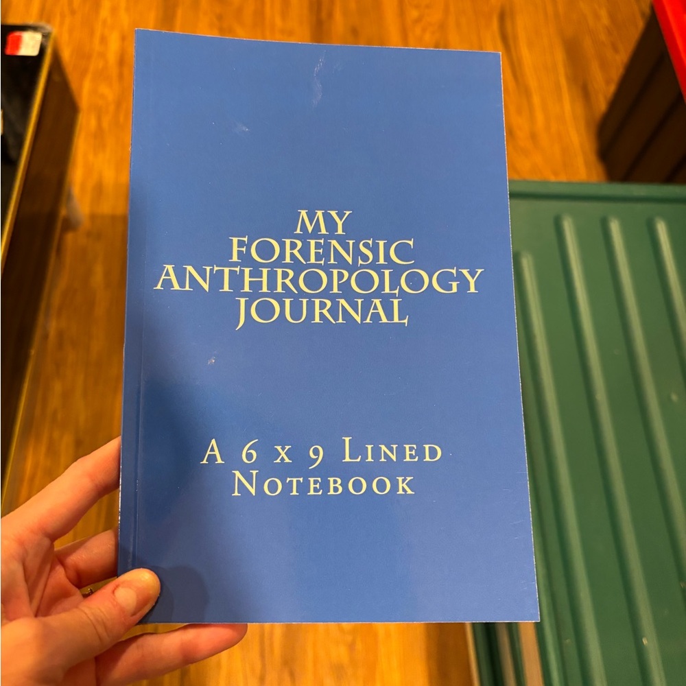New, Forensic Anthropology Lined Journal